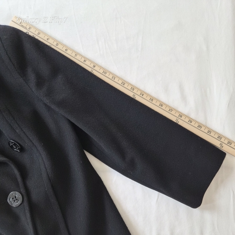 ​Jones New York 100% Pure Wool Double Breasted Pea Coat - Picture 8 of 8